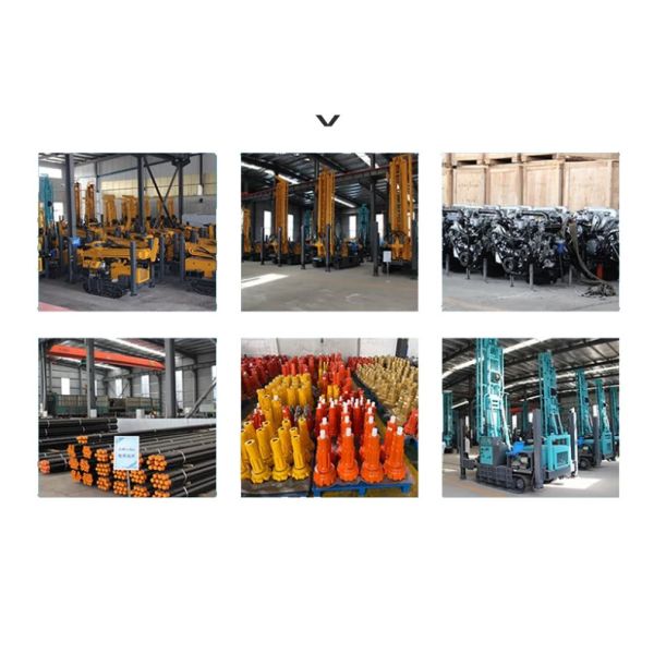 260meter Depth Diesel Portable Water Well Drill Rig Machine Hard Rock Drilling Rig for Deep Wells