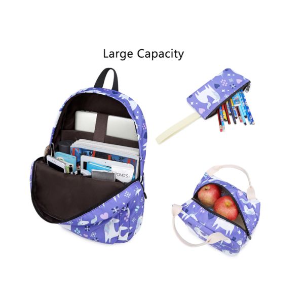 Unicorn Thicken Shoulder Strap Lightweight School Backpack Durable Water Resistant Fabric