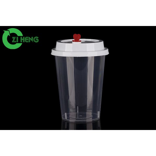 Paper Cup Round Plastic Drink Lids Non Spill Heat Resistant Diameter 90mm