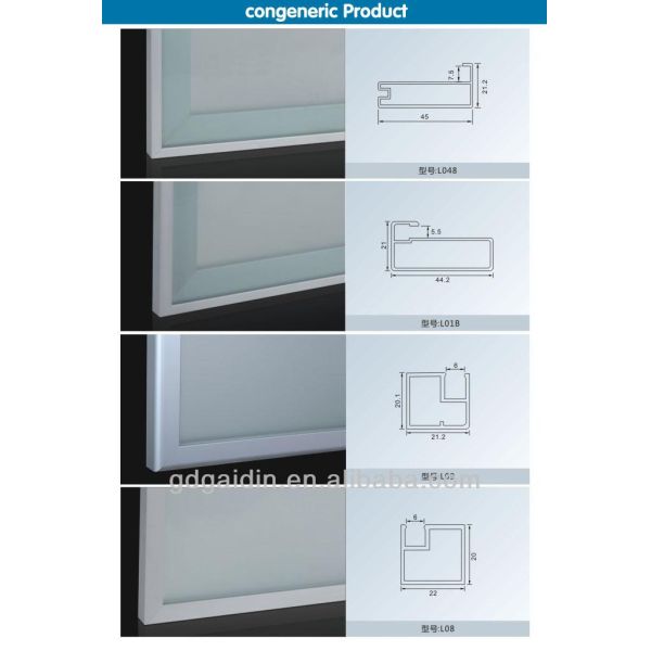 aluminium profile cutting machine anodized silver 3 meter kitchen cabinet aluminium c profile