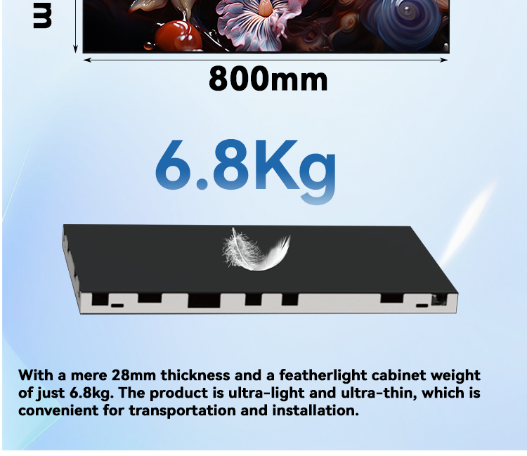 1.5MM SMD3535 Transparent LED Display System HD Poster Customized