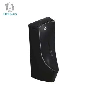 Buy cheap Black Multi Shape Male Standing Urinal Sensor Flush Commercial Urinals product