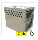 Travel Impact Collapsible Dog Crate 34 Inch Rustproof With Stackable Corner