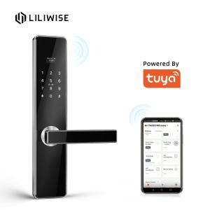 Buy cheap Wifi Tuya Smart Electronic Door Lock Code Card Key Lock product
