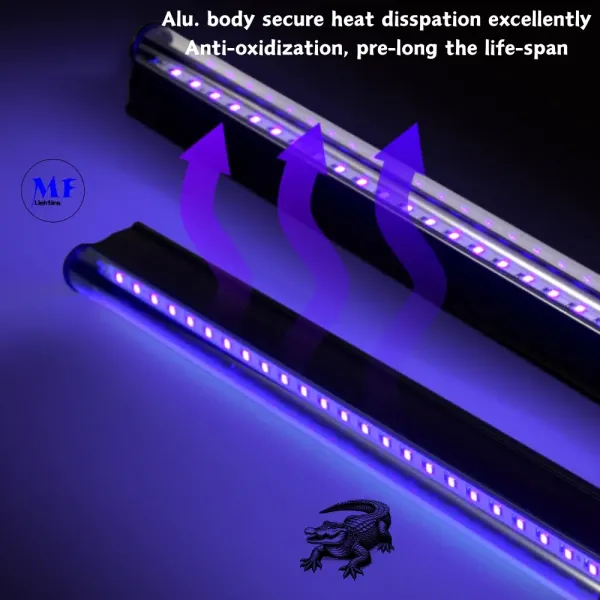 Factory Price 6W EU Us Standard Black Fluorescent Tube PC Alu. Hangable IP43 Nail Party KTV Ambient Atmosphere Scenario LED UV Light Light