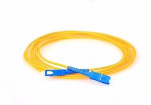 China Military FTTH Indoor Fiber Optic Patch Cord Cable With SC UPC Male Connector on sale