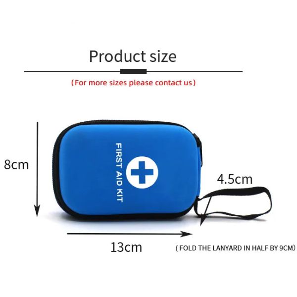 Compact PU Medical First Aid Kit with Customizable Color for Emergency Training and Travel