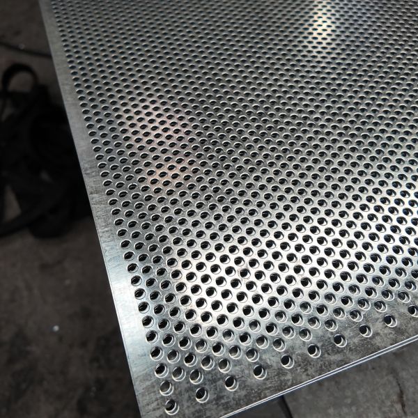 Custom Sized Perforated Aluminum Sheet Mesh Cover For Air Conditioner Outdoor Units