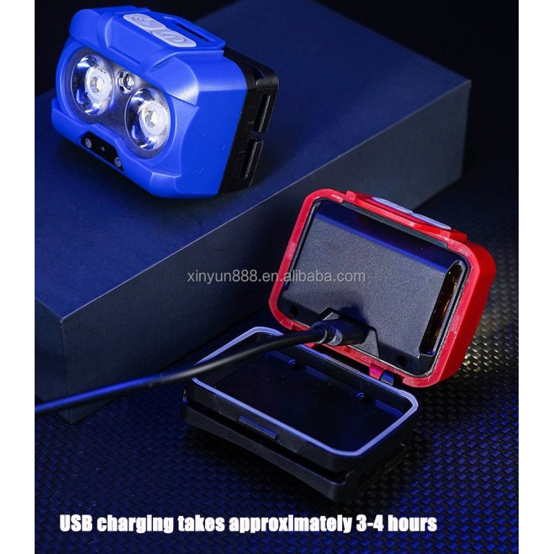 Outdoor Portable Mini ultra Bright Sensor Head Mounted Spotlight Multi Light Source Lighting Camping Light