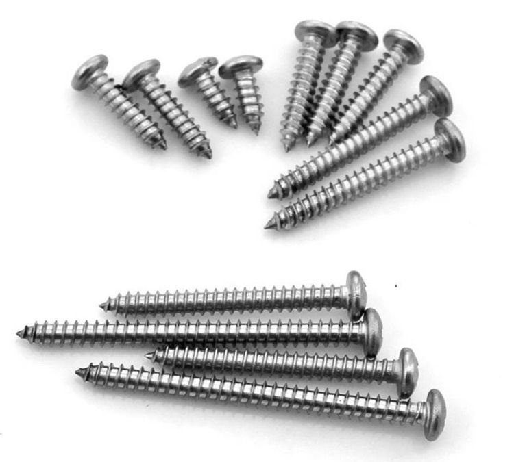 DIN7982 Self Tapping Round Head Screws Carbon Stainless Steel Round Head Fasteners