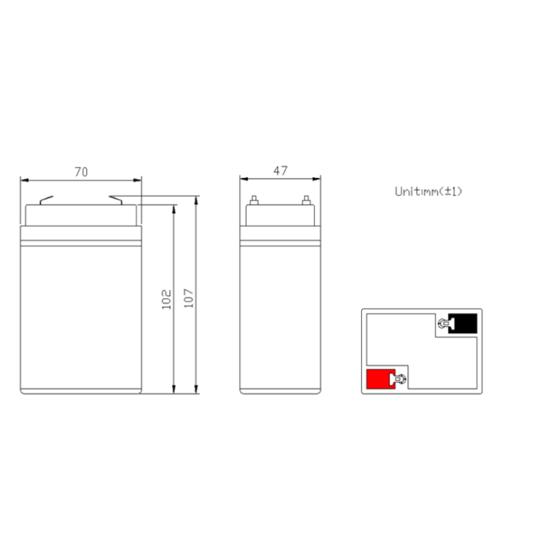 CE CB IEC 6.4V 6Ah Deep Cycle Lithium Battery