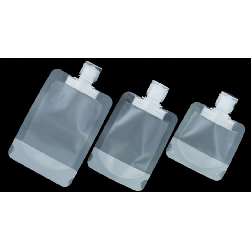 Suction Nozzle Plastic Spout Pouch Bag For Travel Portable Foldable Lotion Shampoo Packaging
