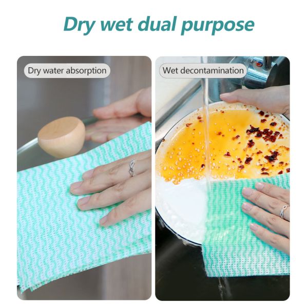 2021 Hot Sale Fashion Lazy Rag Micro Fabric Interlining Non woven Disposable Bamboo Microfiber Cleaning Cloth