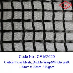 China 20MM X 20MM Carbon Fiber Mesh Fabric Sustainable Concrete For Structure Reinforcement on sale