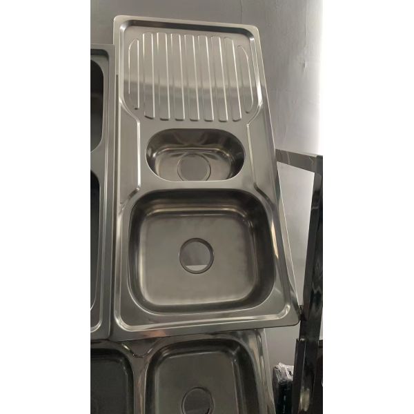 Commercial Kitchen Sink With Drainboard Customized Sink Dimensions Rear Drain Placement