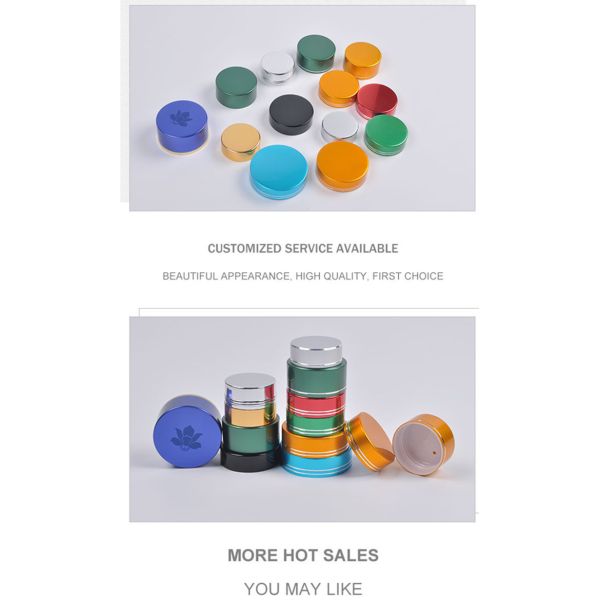 Round Wide Mouth Bottle Cap 89MM Aluminum Plastic Jar Covers For Glass Containers