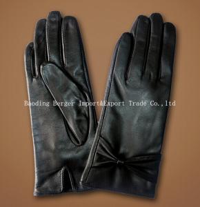 China 2014 new fashion ladies sheep/goat leather gloves on sale