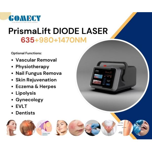 Face Lifting 980nm 1470 635 Laser Endo Neck Tighten Minimally Invasive Body Lipolysis Diode Laser Therapy Machine
