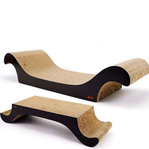 Vivid Shape Cat Scratching Mats , Wall Cat Scratcher Two Different Configurations