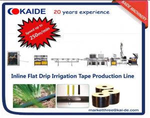 China Flat Drip Irrigation Tape Extrusion Line Speed 250m/min on sale