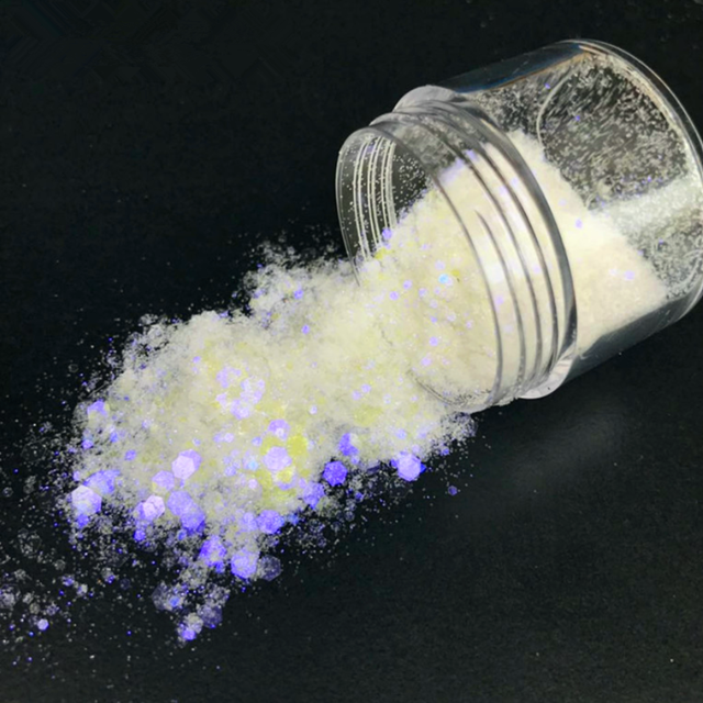 April Fool's Day Craft Nail Art Iridescent Mylar Flakes Glitter Fragment in 365 Colors Confetti Irregular Shape