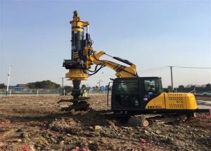 China Foundation 10m Depth 220KN Mini Excavator Pile Driver Small Piling Rig 34.3mpa on sale