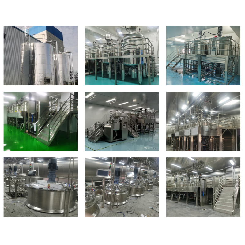 200L Ketchup Making Vacuum Emulsifying Mixer Homogenizer with Button Control