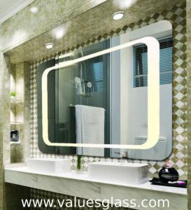 Buy cheap 4mm Polished Silver Mirror LED Bathroom Mirrors With Touch Scree Switch product