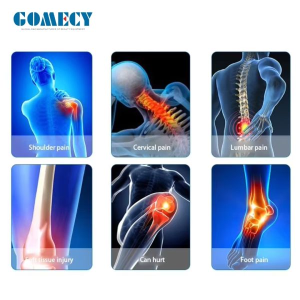 8Bar Less Tissue Damage Focus Shockwave Therapy Machine Physiotherapy Deep Tissue Healing Pain Relief