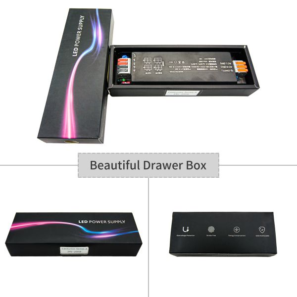 LED Strip Power Supply For 24V LED Strip 200W Slow Start LED Driver