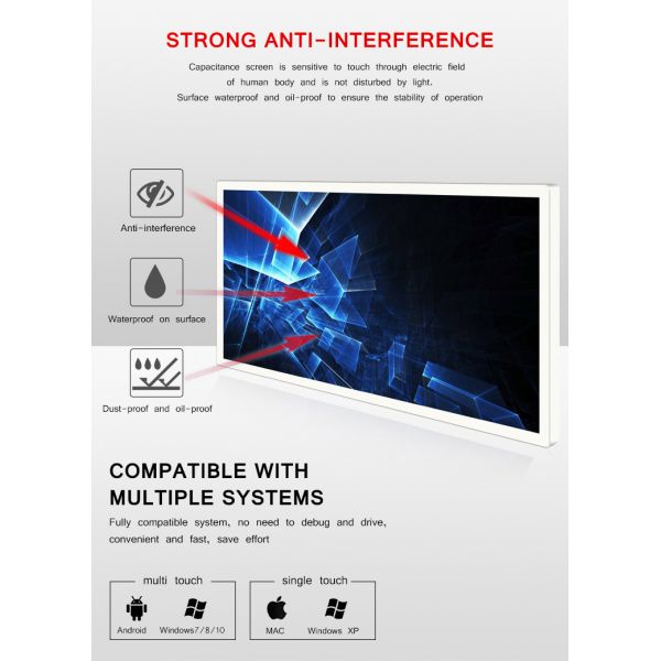 China Foil Film Intelligent Education Magic Mirror Indoor Multi Touch Screen Digital Signage And Displays