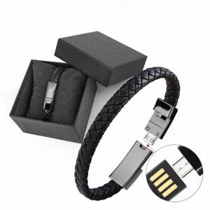 China Fast Usb Leather Charging Cable , Bracelet Data Charging Cable CFT-B21 on sale