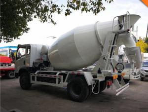 China 3 20M3 Mobile Concrete Mixer Truck With White , Black , Red Color on sale