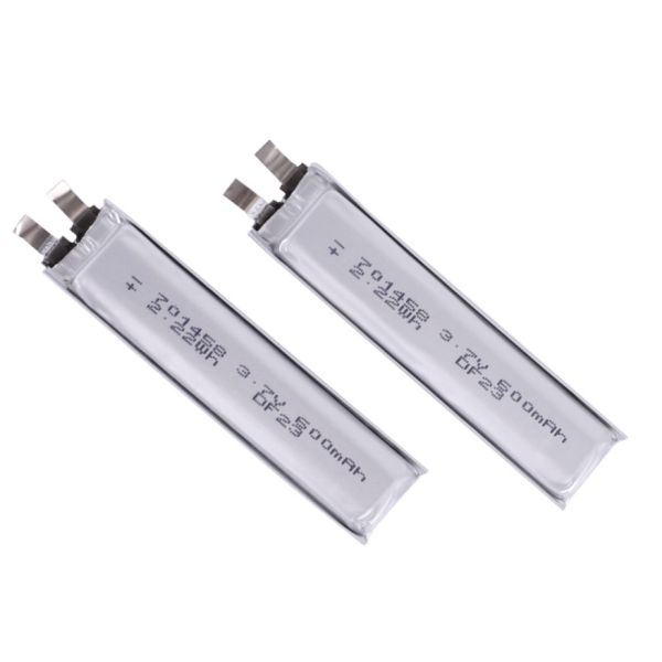 Lithium Polymer Battery Pack 600mAh 3.7V with 500 Times Cycle Life for Consumer Electronics