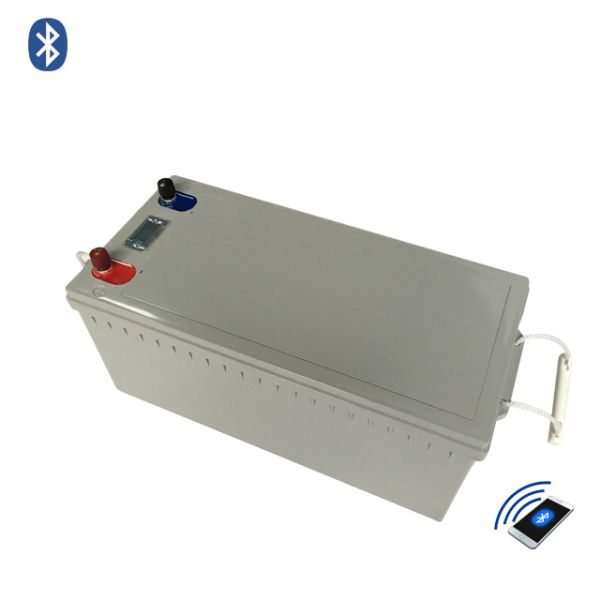 12V 200Ah Lithium Iron Phosphate Battery with Bluetooth and 2000 Cycles for Solar Energy Storage