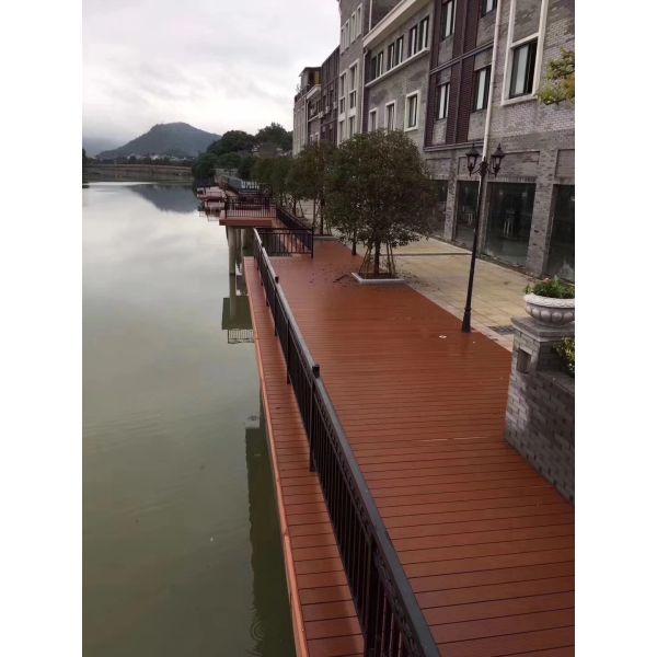 135 X 25MM Waterproof WPC Decking Board WPC Hollow Board Wood Plastic Composite