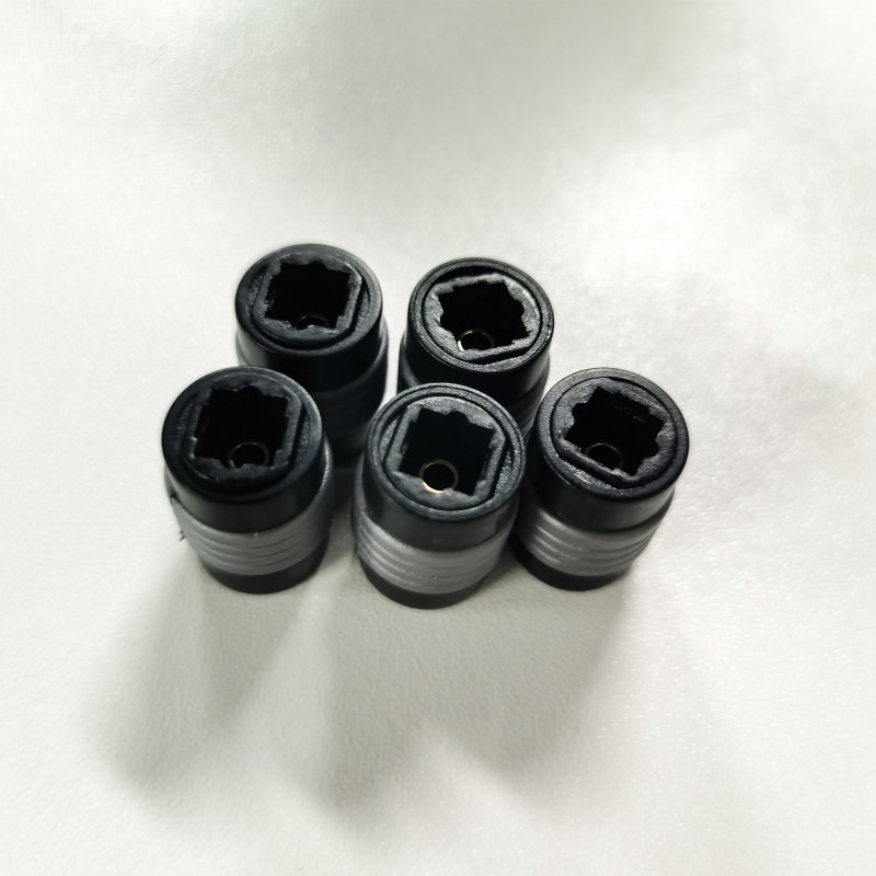 Optical Audio Cable Toslink Female Jack Extention Cable Coupler Connector Adapter, Black