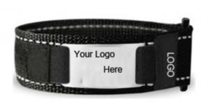 Buy cheap QR code id bracelet Nylon bracelet with qr code bracelet, black color silicone id wristband product