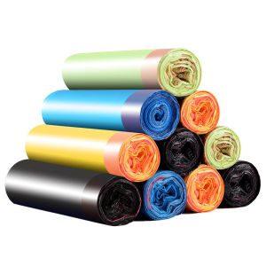 Buy cheap Drawstring HDPE Heavy Duty Clear Garbage Bags Unscented LDPE Blue Garbage Bag from wholesalers