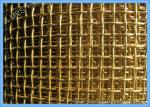 Brass Woven Metal Wire Mesh Plate Square Hole Plain Weaving For Decoration