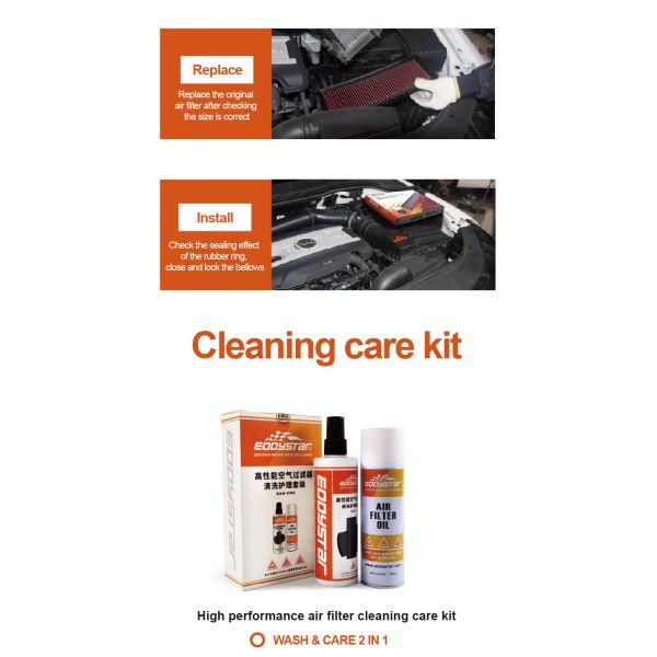 High-filtration efficiency EDDYSTAR air filter car fit for Mini R50 Mini CooperR50 Cooper CabrioR52 ES9911