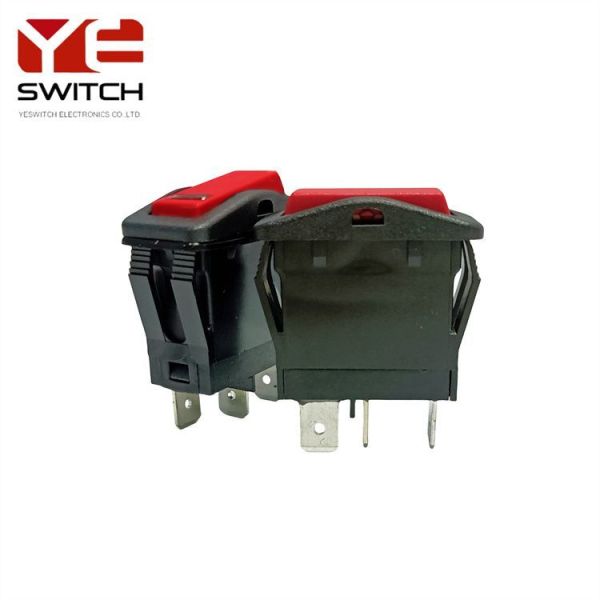 16A Rocker Round Momentary Switch High Current Custom Push Button