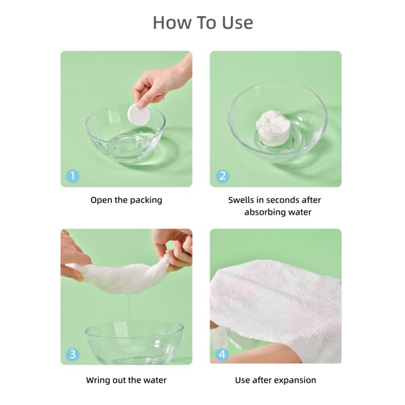 Large Compressed Towel Tablets Portable Coin Tissues for Travel and Camping Hiking Gym