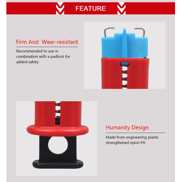 Pin In Standard Electrical Lockout Devices With Strengthened Nylon PA Material