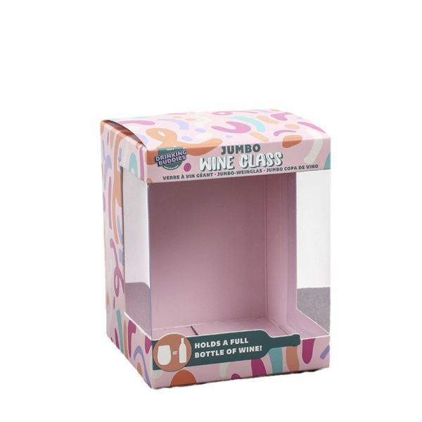 Window Printed Paper Boxes Debossing Transparent Gift Boxes For Baby Bottle