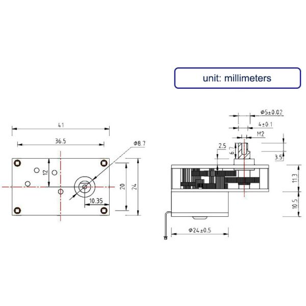 Vending Machine 21r/ Min Mini Gear Motor Temp Control Valve Spur Gearhead Motor