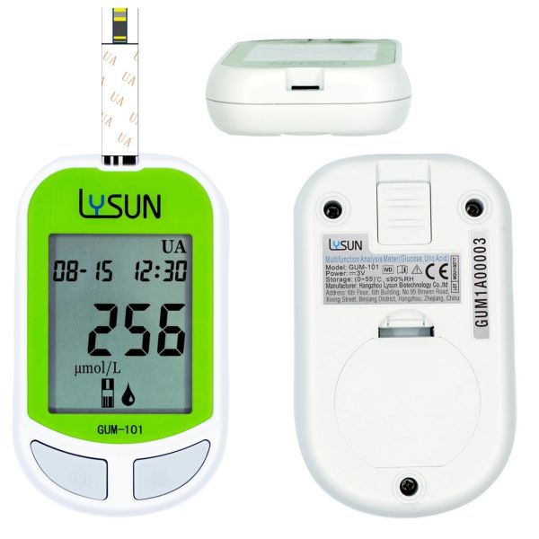 Home Use Multifunction Monitoring System Glucose Uric Acid Analyzer