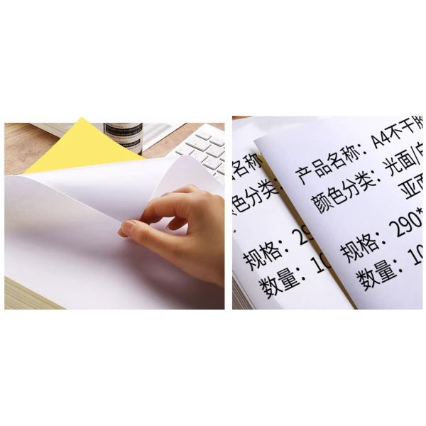 80g 130g White Glossy Sticker Paper With Hot Melt Glue White Back Paper 80g 130g White Glossy Sticker Paper With Hot Melt Glue White Back Paper