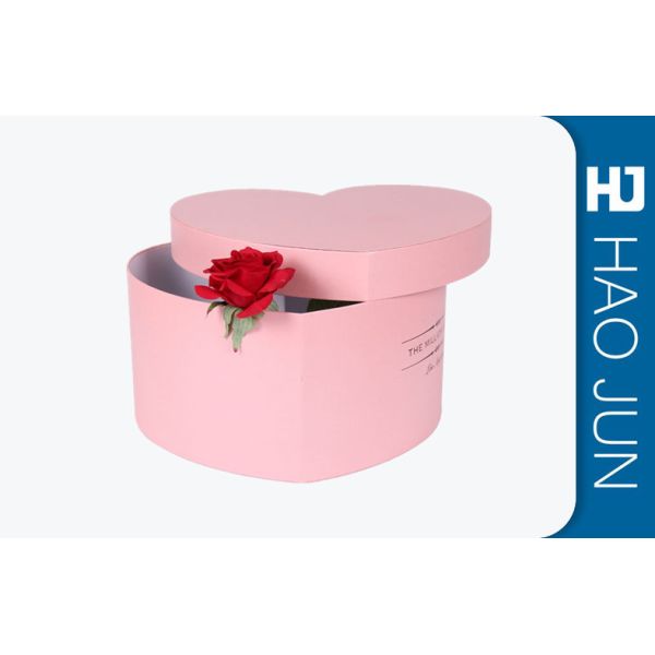 Black Flower Packing Boxes , Small Cardboard Boxes With Handles / Lids