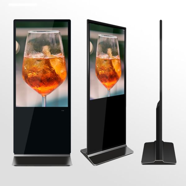 4k resolution indoor high definition LCD floor stand moveable digital signage for Advertising